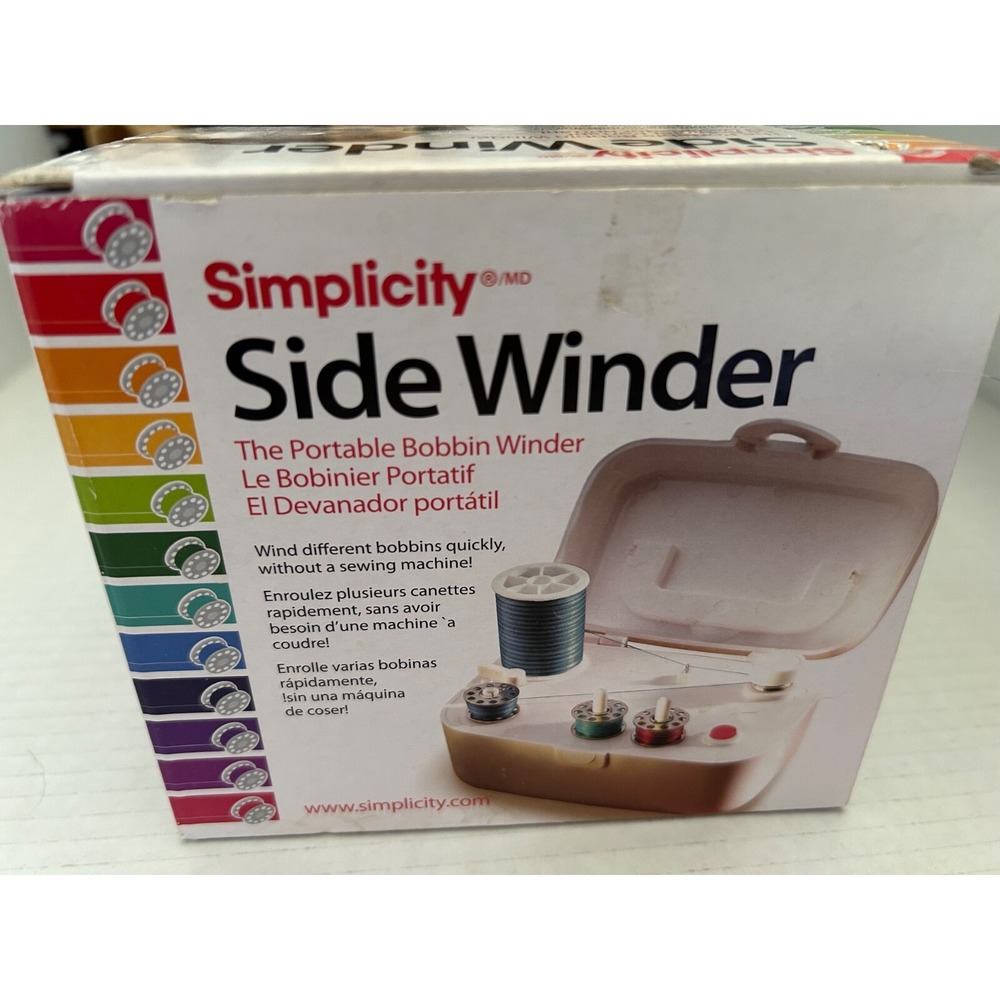 Simplicity brand bobbin winder sidewinder portable Sewing Quilt Craft